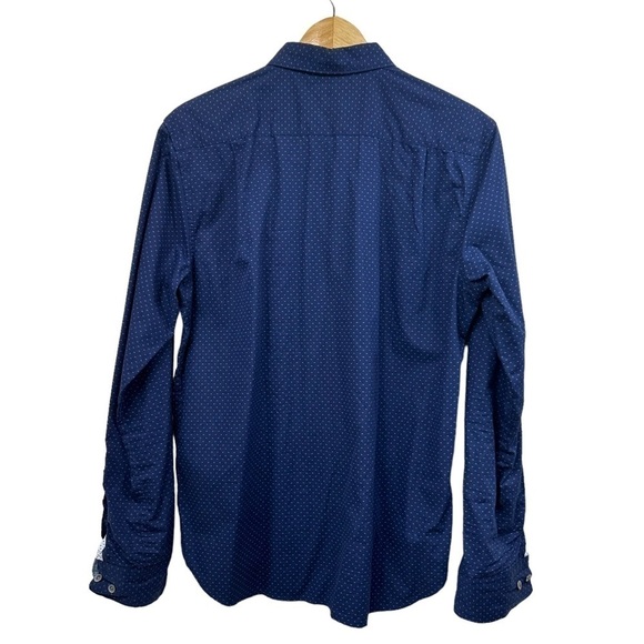 Denim & Flower Navy Casual Button Down Shirt, M - Picture 7 of 7